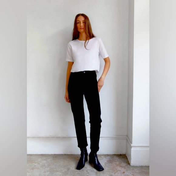 Oak+Fort Raw Hem Straight Fit Cropped Jeans Size 30 - Picture 1 of 5